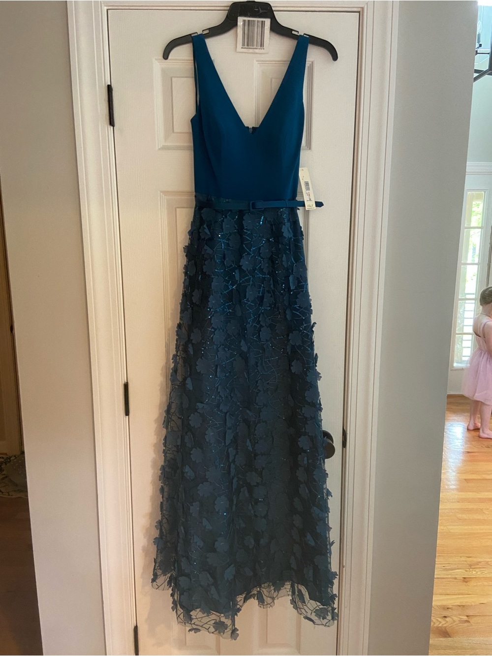 Eliza J Teal Blue Green Maxi Dress